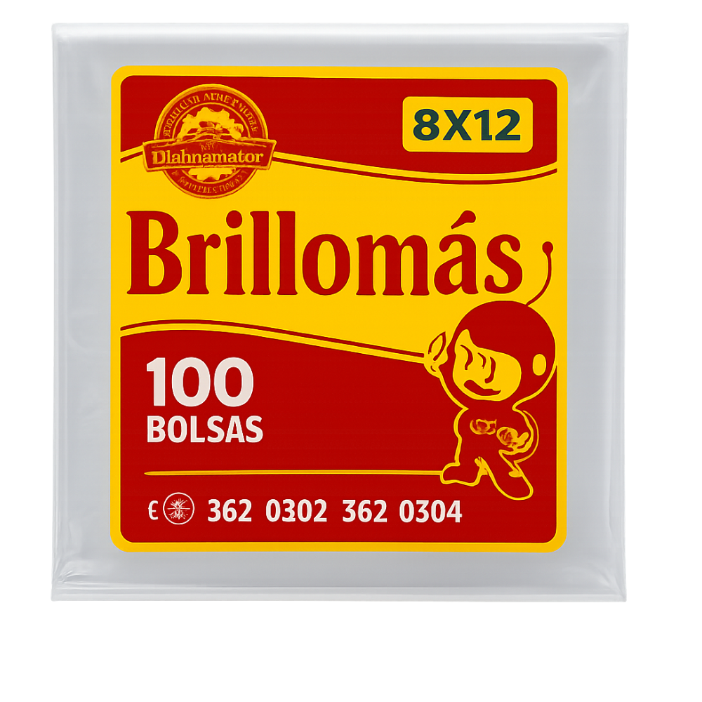 BOLSAS BRILLOMAS  8*12 