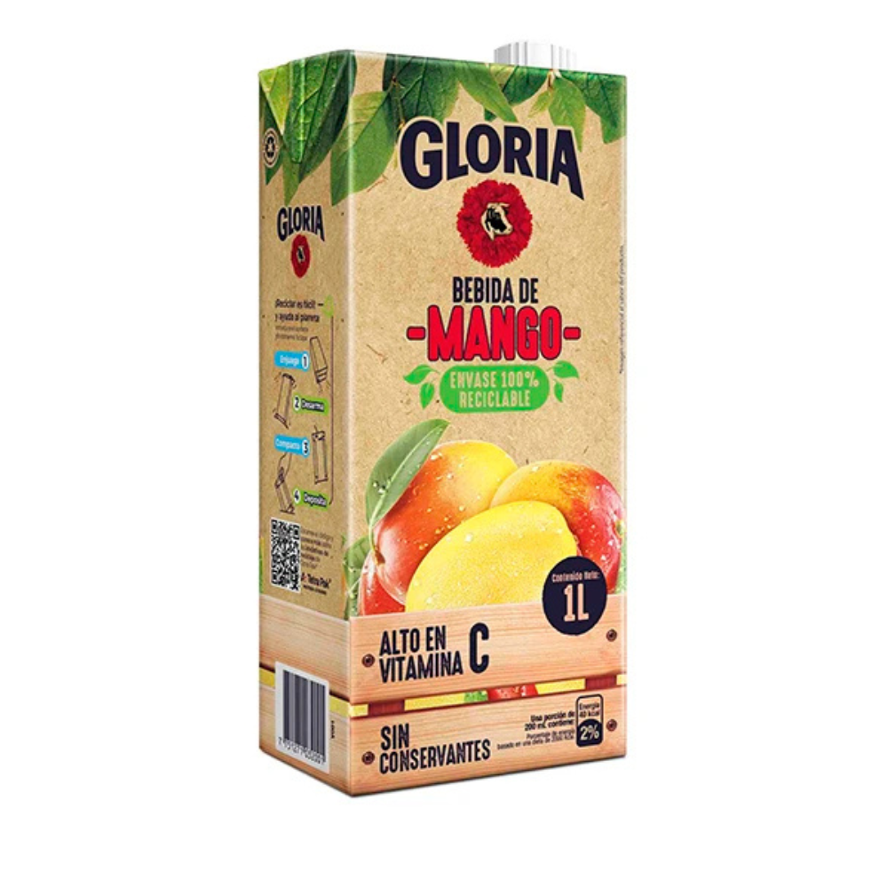 BEBIDA DE MANGO GLORIA 1L