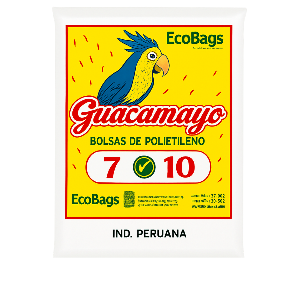 BOLSA GUACAMAYO 7*10