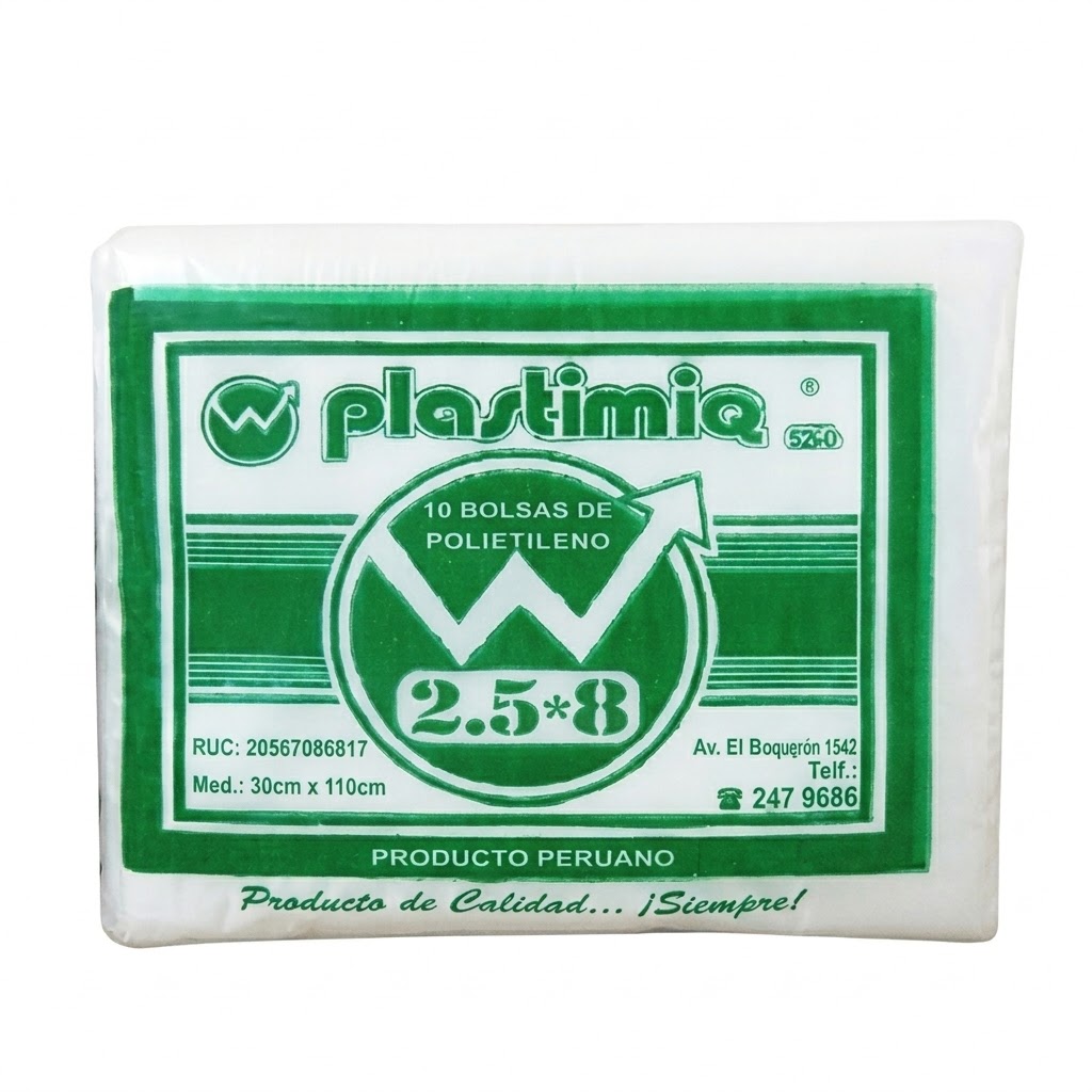 BOLSAS PARA BODOQUES 2.5* 8  X 50UNI