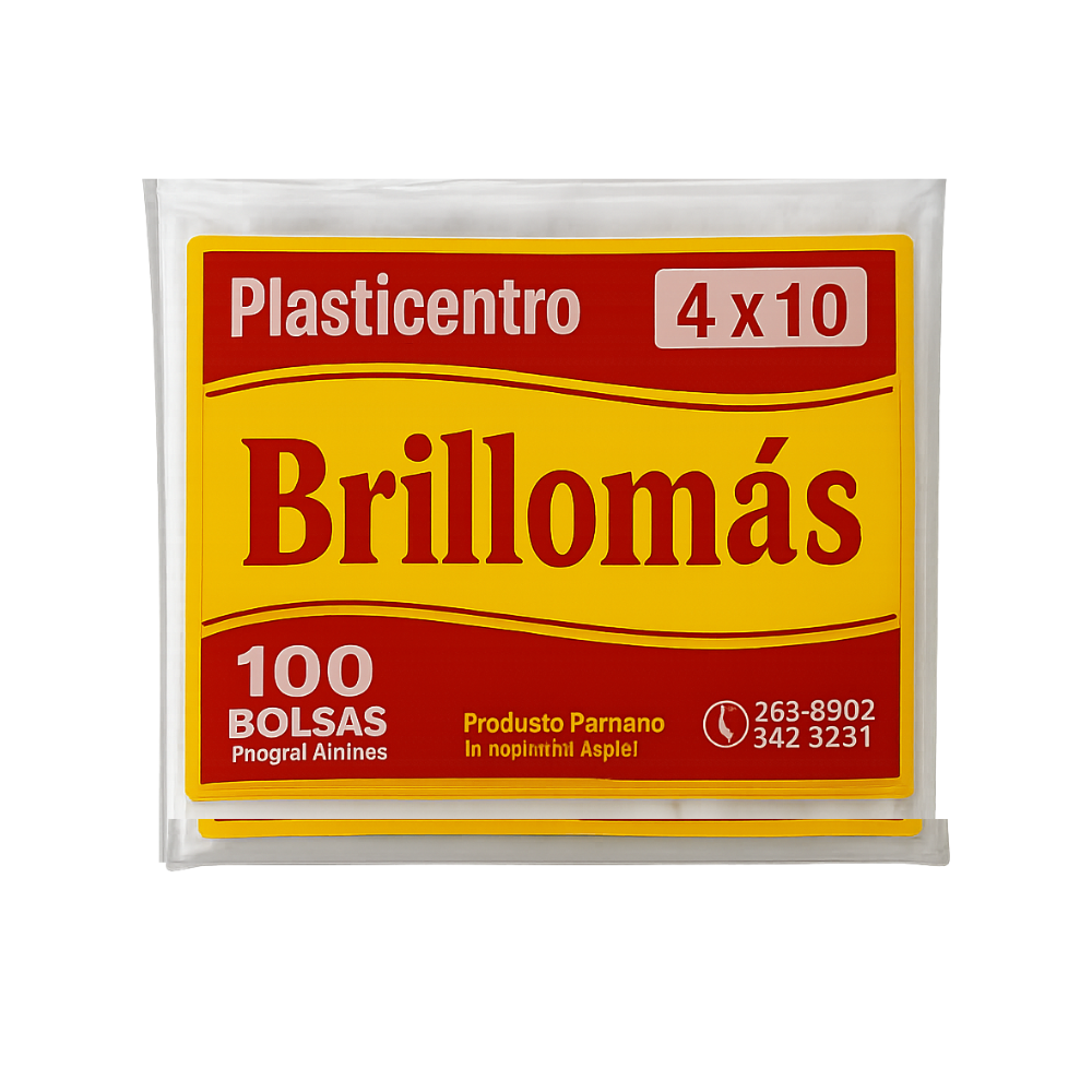 BOLSAS BRILLOMAS 4*10 