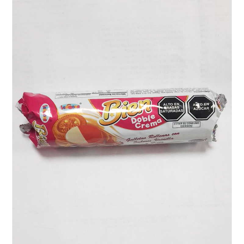 GALLETA  BIEN DOBLE CREMA /VAINILLA FRESA  65 G