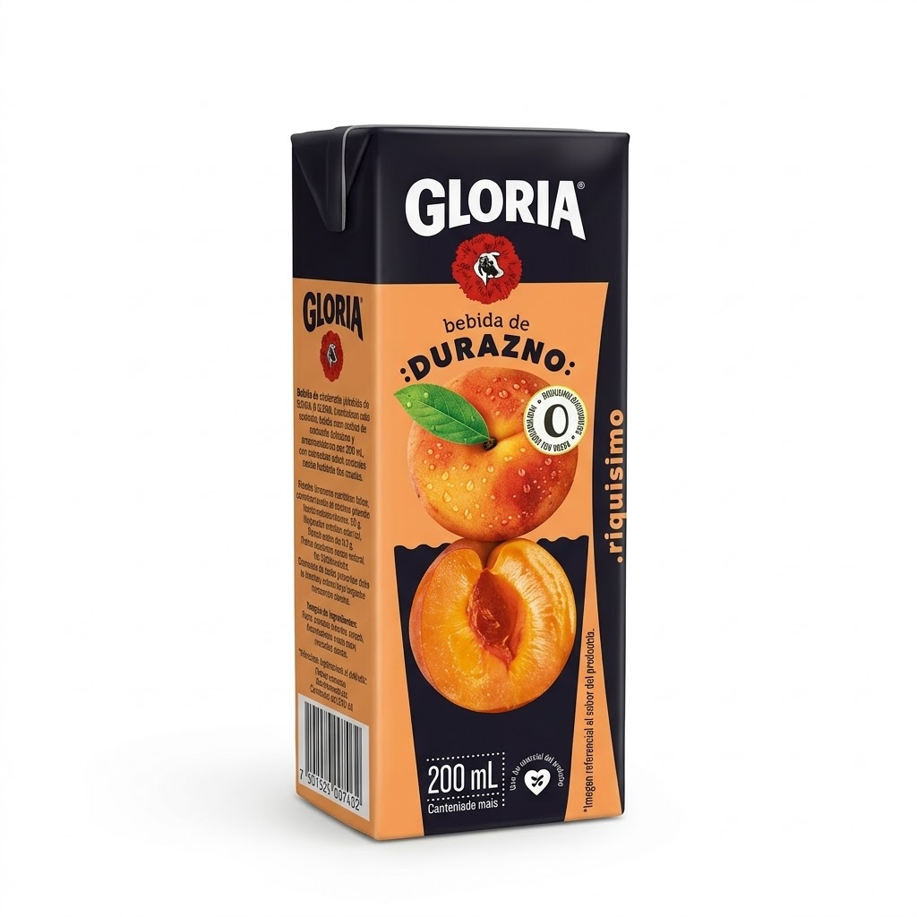 BEDIDA DE DURAZNO GLORIA 200 ML