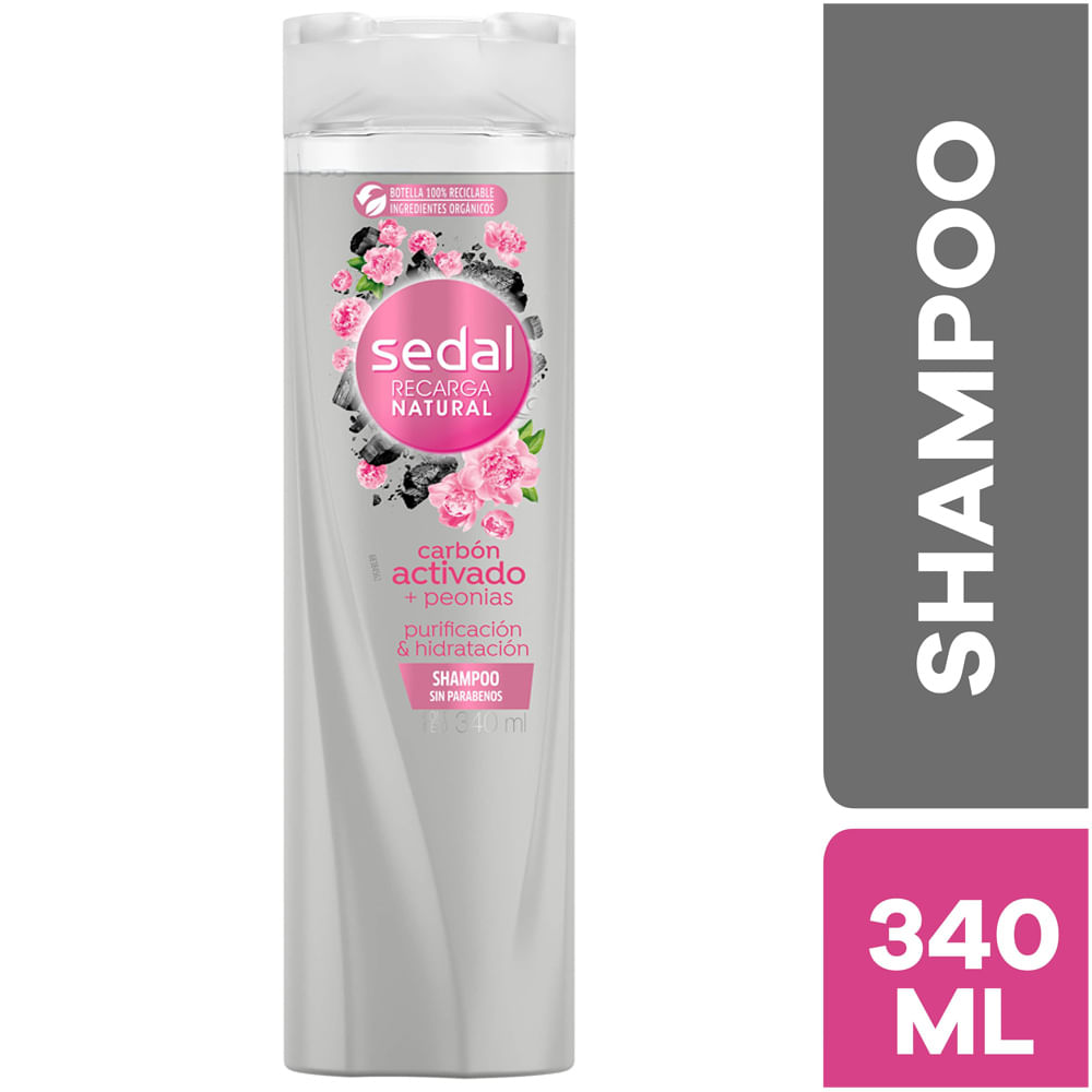 SHAMPOO SEDAL CARBON ACTIVADO 340ML